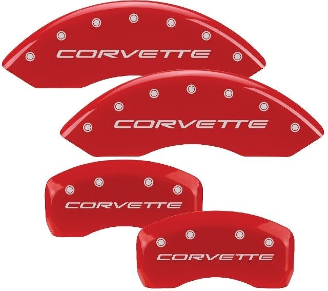 MGP Caliper Covers 13007SCV5RD 97- Corvette C5/C6 Caliper Covers Red MGP Caliper Covers 13007SCV5RD