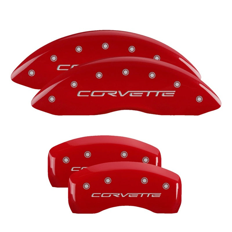 MGP Caliper Covers 13008SCV6RD 05-13 Corvette Caliper Covers Red MGP Caliper Covers 13008SCV6RD