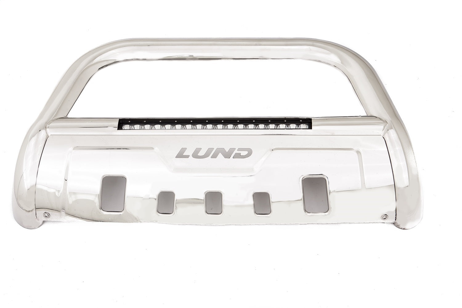 Lund 47021216 Bull Bar w/Light And Wiring; Stainless Steel; Lund 47021216