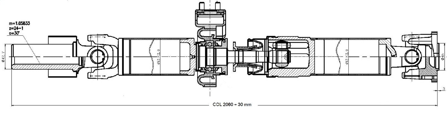 DSS MI-101 Drive Shaft Assembly DSS MI-101