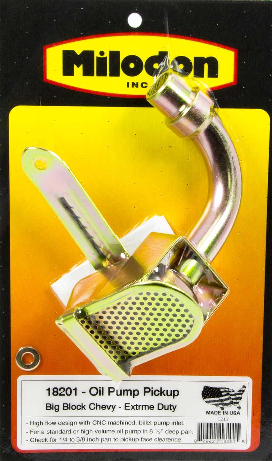 Milodon 18201 Oil Pump Pick-Up - SBC / BBC Extreme Duty Milodon 18201
