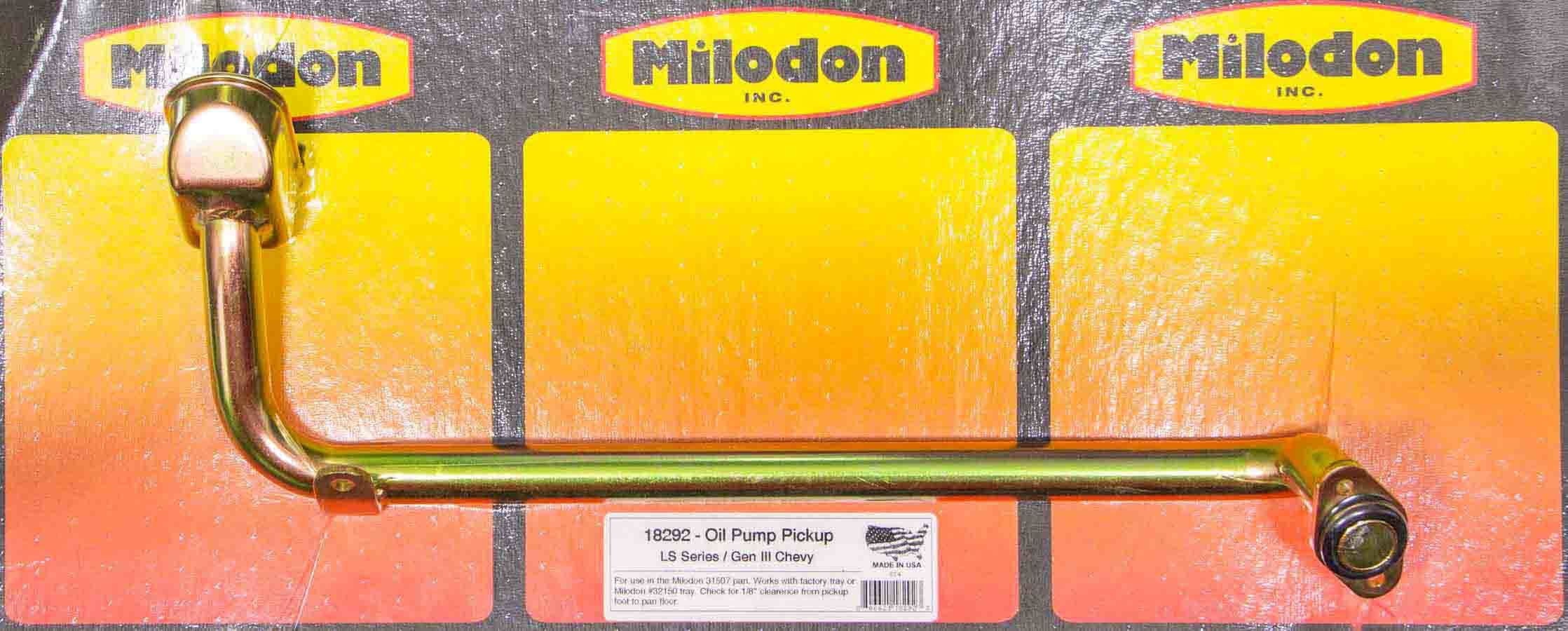 Milodon 18292 Oil Pump Pick-Up Milodon 18292