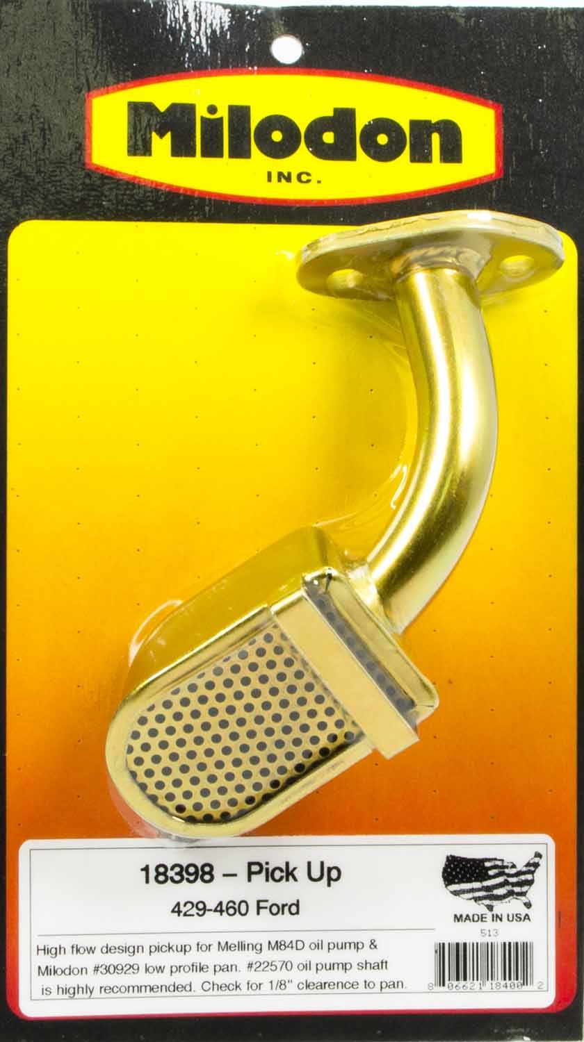 Milodon 18398 BBF Low Profile Pick-Up for Melling Pump Milodon 18398