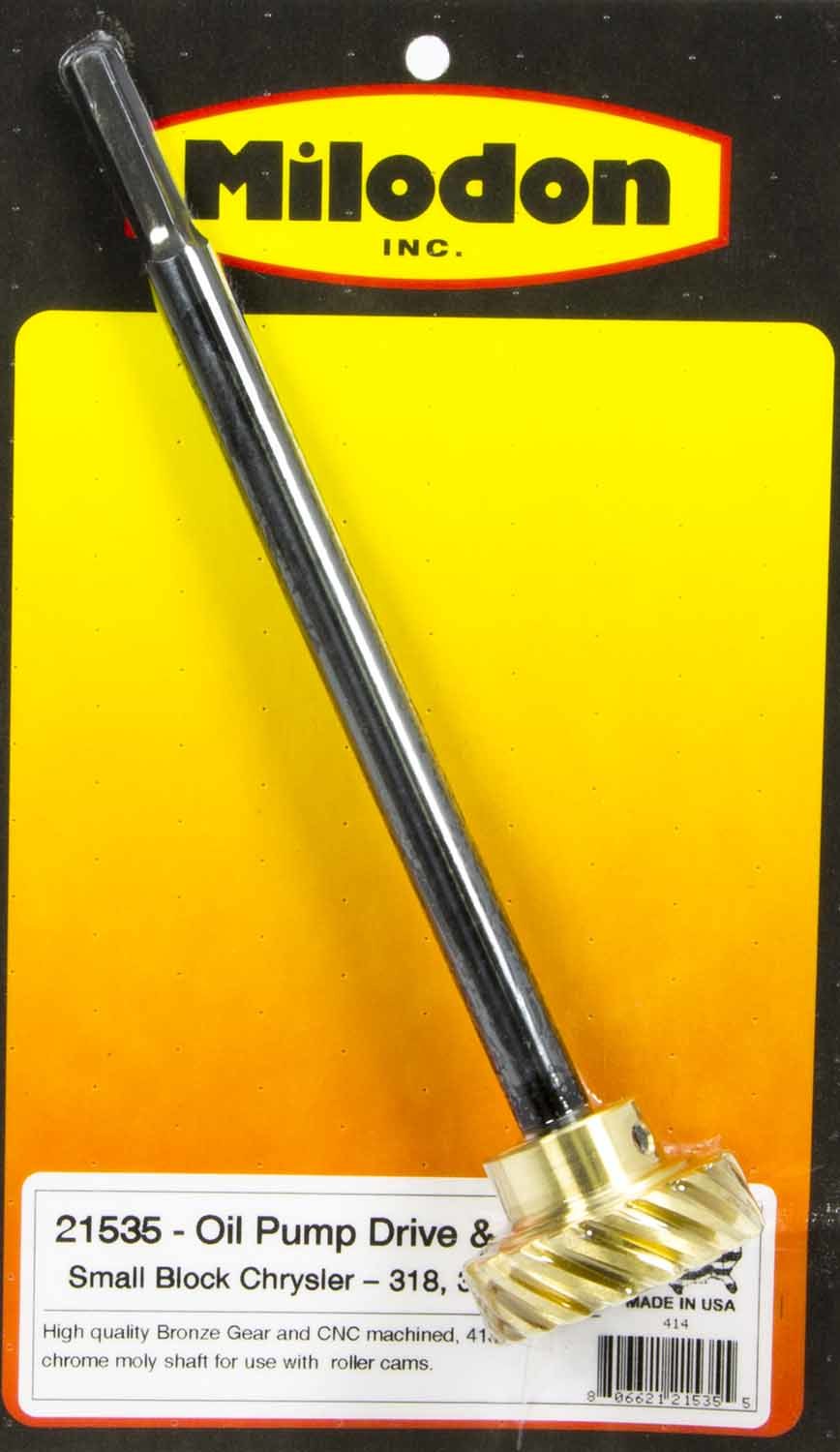 Milodon 21535 Bronze Oil Pump Drive Gear & Shaft - SBM Milodon 21535