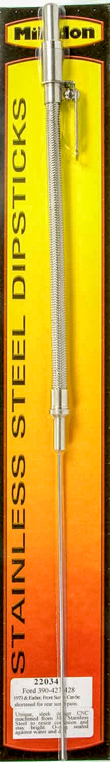 Milodon 22034 S/S Oil Dipstick - Ford FE Milodon 22034