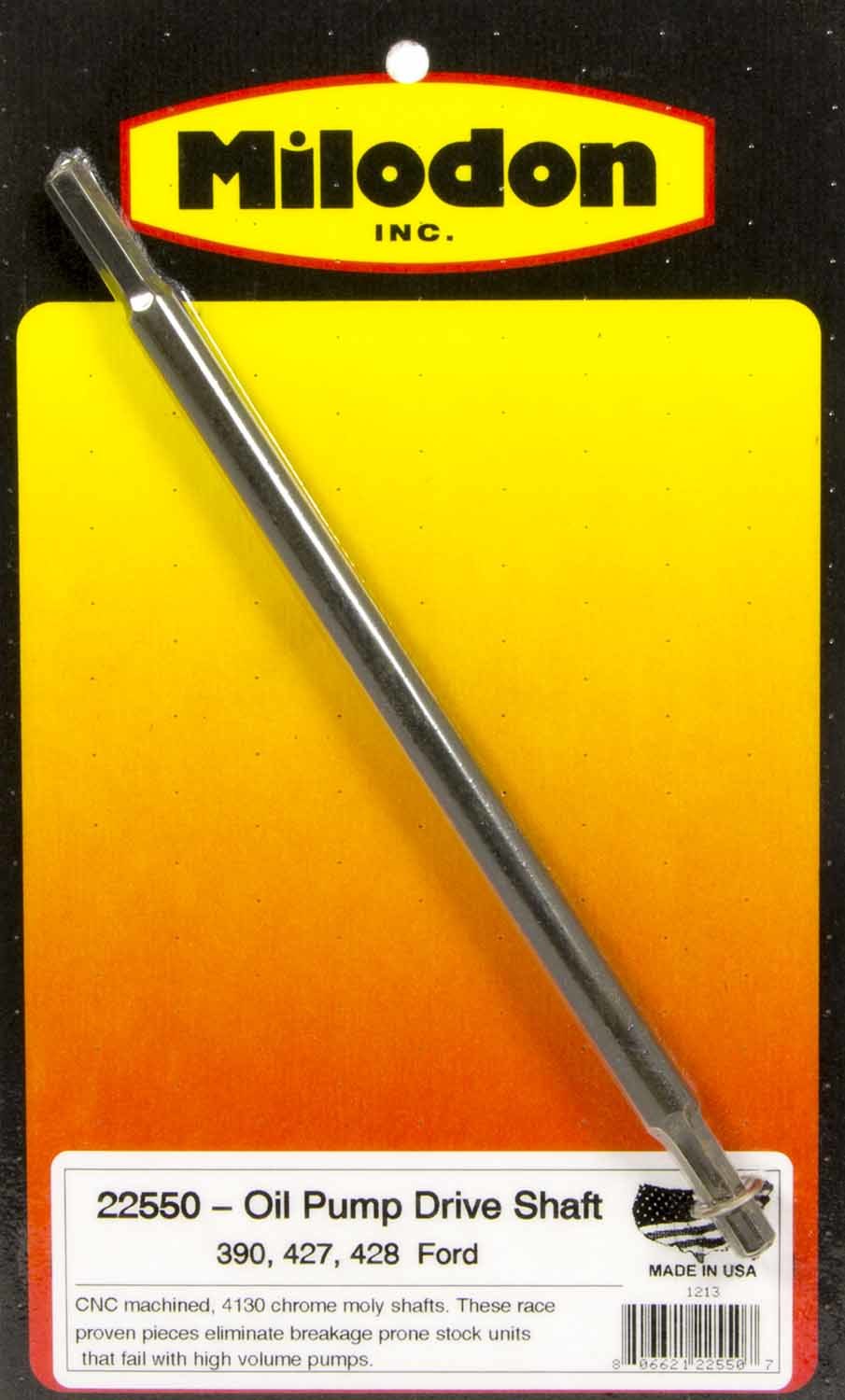 Milodon 22550 BBF FE 390-427 Oil Pump Shaft Milodon 22550