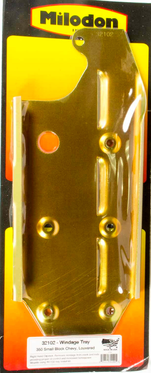 Milodon 32102 SBC 350 Windage Tray w/RH Dipstick Milodon 32102