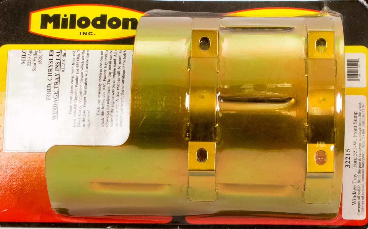 Milodon 32215 Ford 351W Windage Tray Milodon 32215