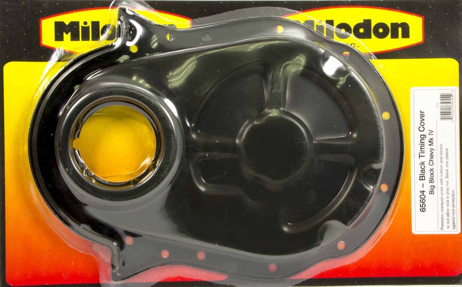 Milodon 65604 BBC Timing Cover - Black Milodon 65604