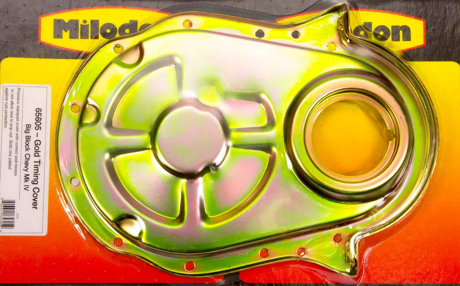 Milodon 65605 BBC Timing Cover - Gold Milodon 65605