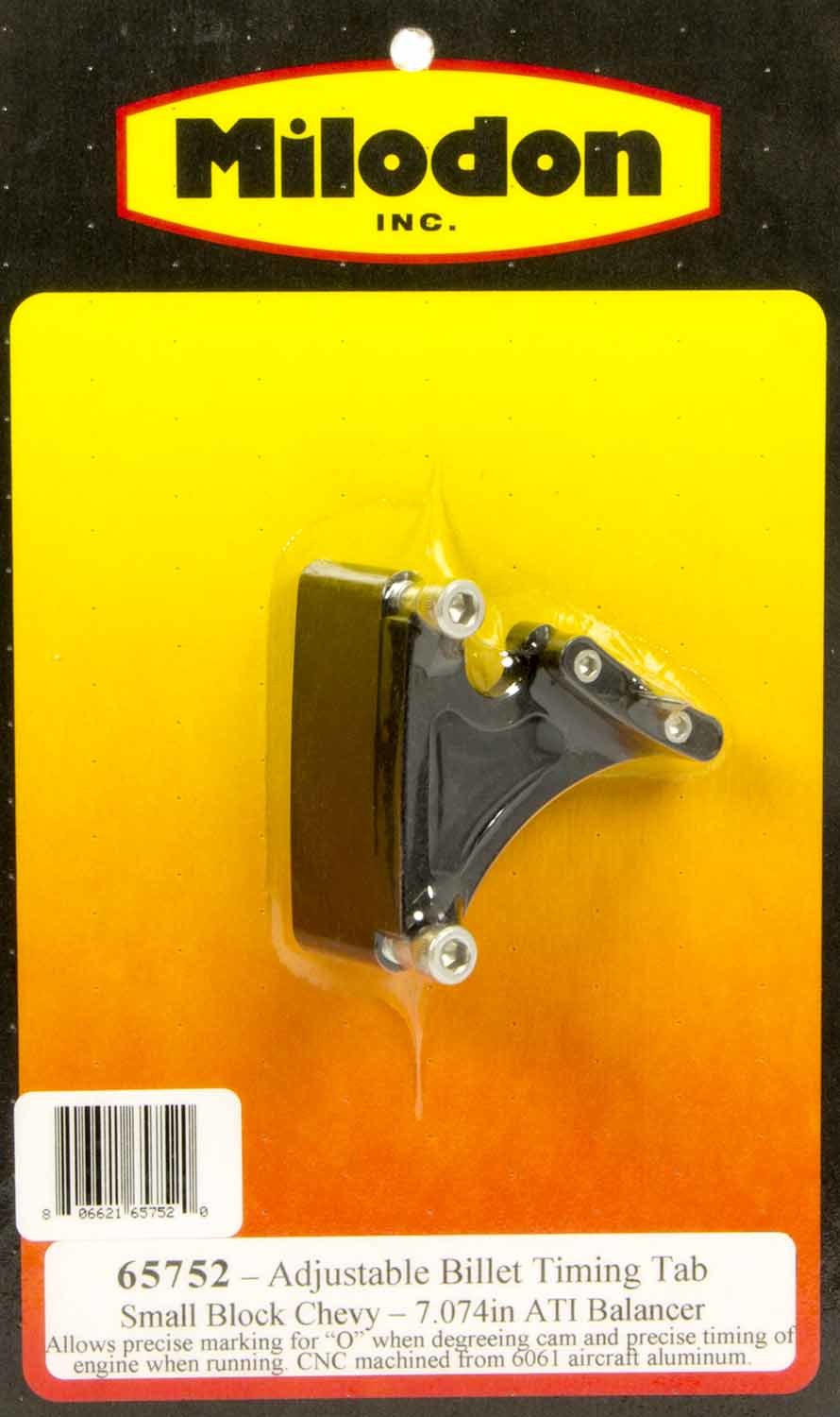 Milodon 65752 SBC Timing Pointer - 7.074 ATI Balancer Milodon 65752