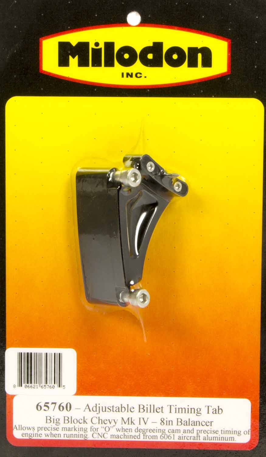 Milodon 65760 BBC Timing Pointer - 8in Balancer Milodon 65760
