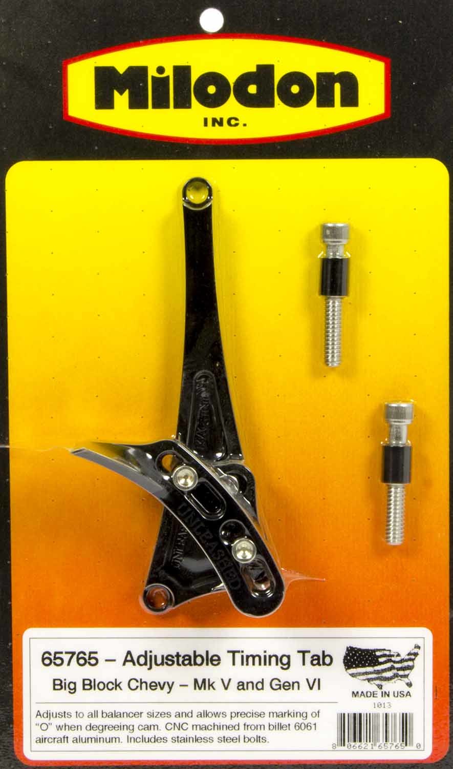 Milodon 65765 BBC Timing Pointer - Gen V/VI 6-8in Balancer Milodon 65765