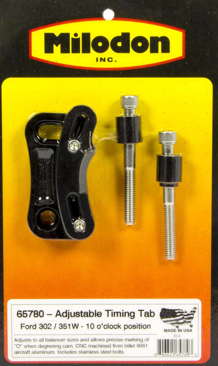 Milodon 65780 SBF Timing Pointer - 302-351W 10 O'Clock Milodon 65780