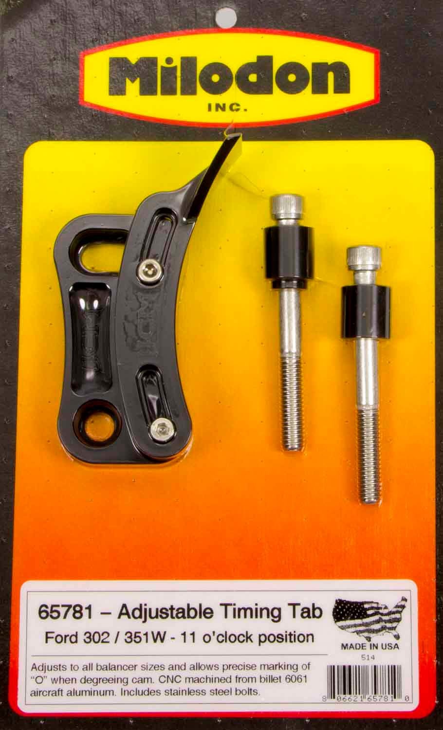 Milodon 65781 SBF Timing Pointer - 302-351W 11 O'Clock Milodon 65781