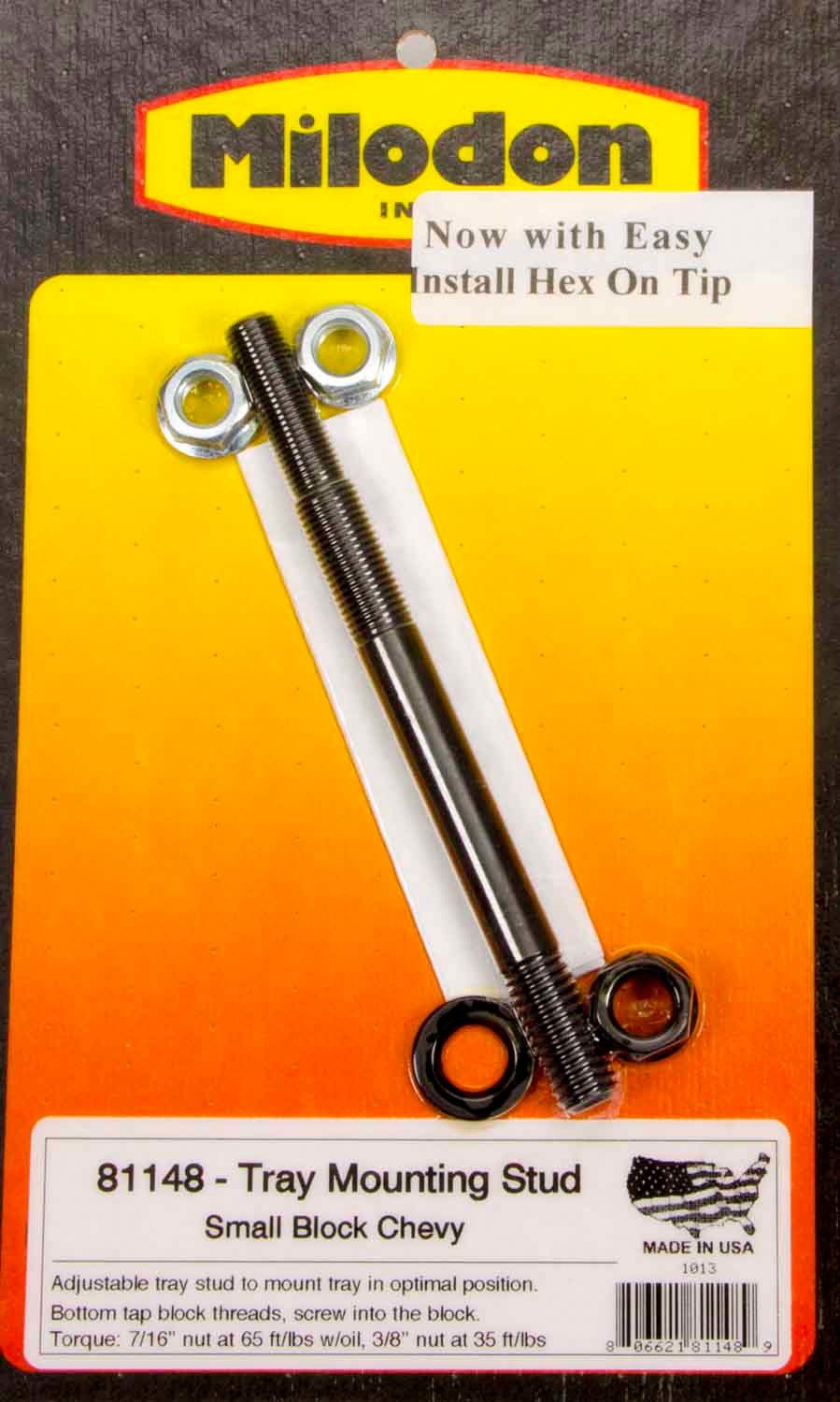 Milodon 81148 7/16in Windage Tray Stud Milodon 81148