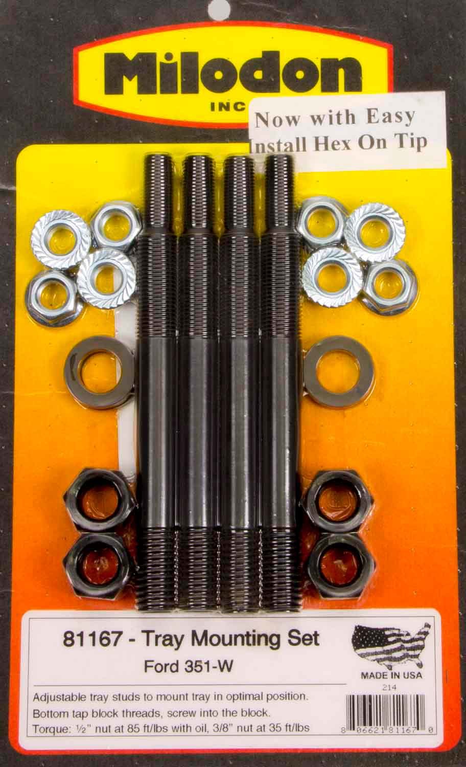 Milodon 81167 Ford 351W Windage Tray Installation Kit Milodon 81167