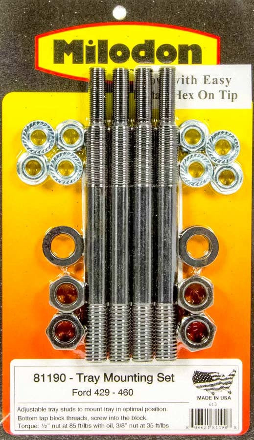 Milodon 81190 BBF Windage Tray Installation Kit Milodon 81190