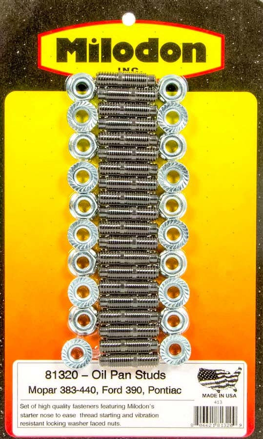 Milodon 81320 Oil Pan Stud Kit Milodon 81320