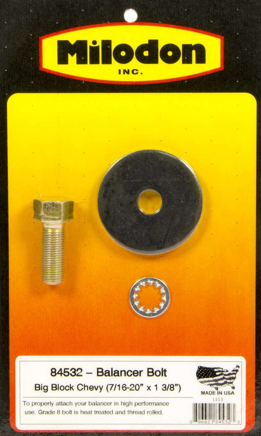 Milodon 84532 Crank Bolt - BBC Milodon 84532