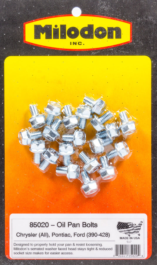 Milodon 85020 Oil Pan Bolt Kit BBM Milodon 85020