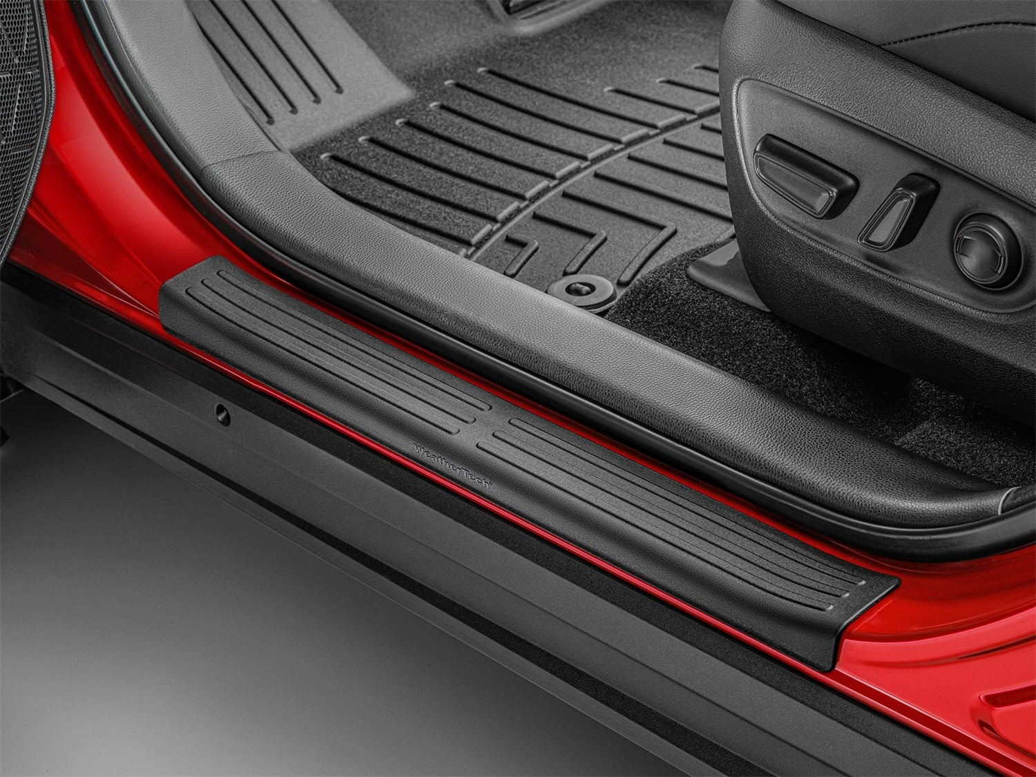 Weathertech ST001K1 Sill Protector; 4 Door Set; Black; Weathertech ST001K1