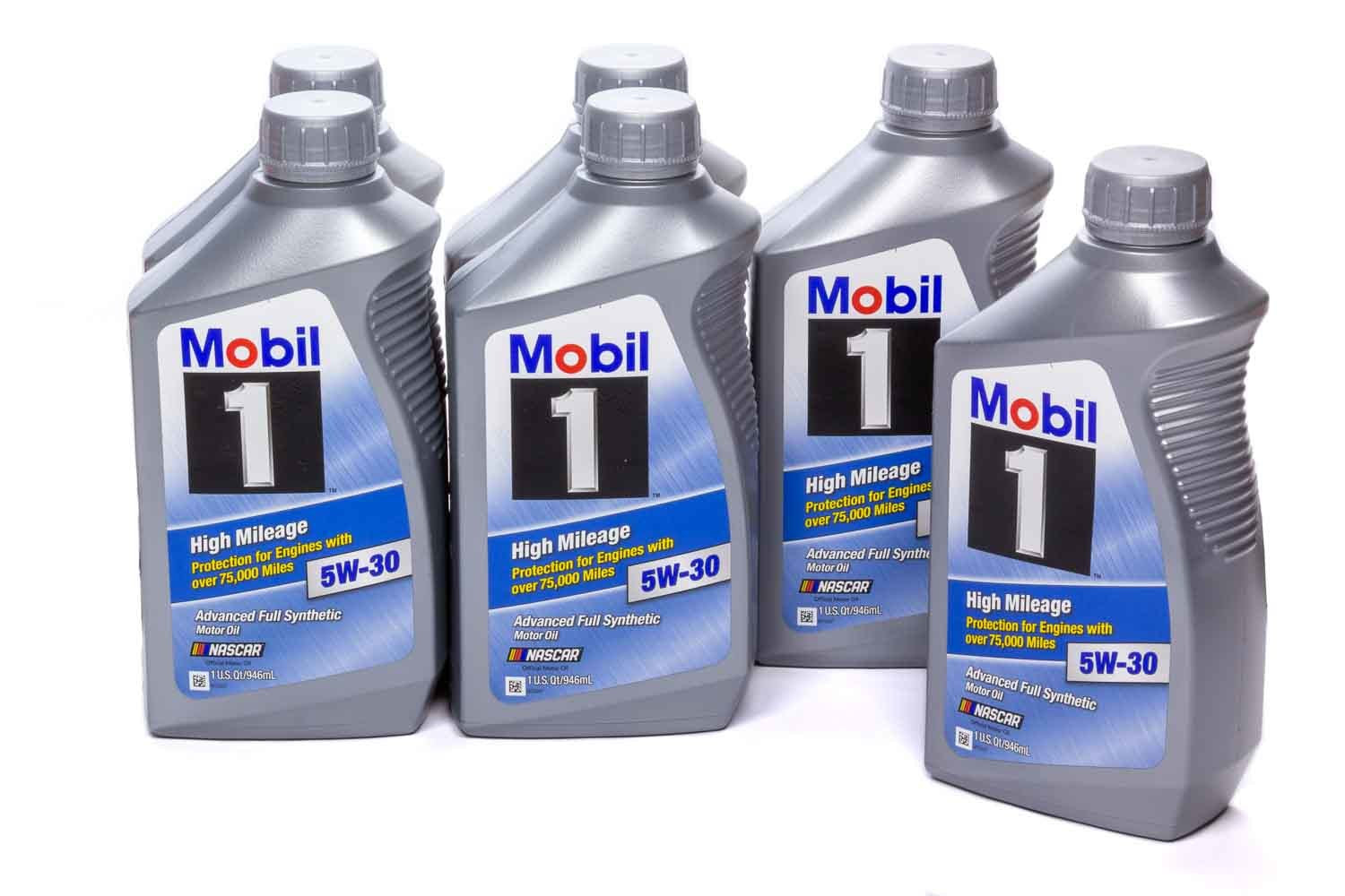 Mobil 1 103767 5w30 High Mileage Oil Case 6x1Qt Bottles Mobil 1 103767
