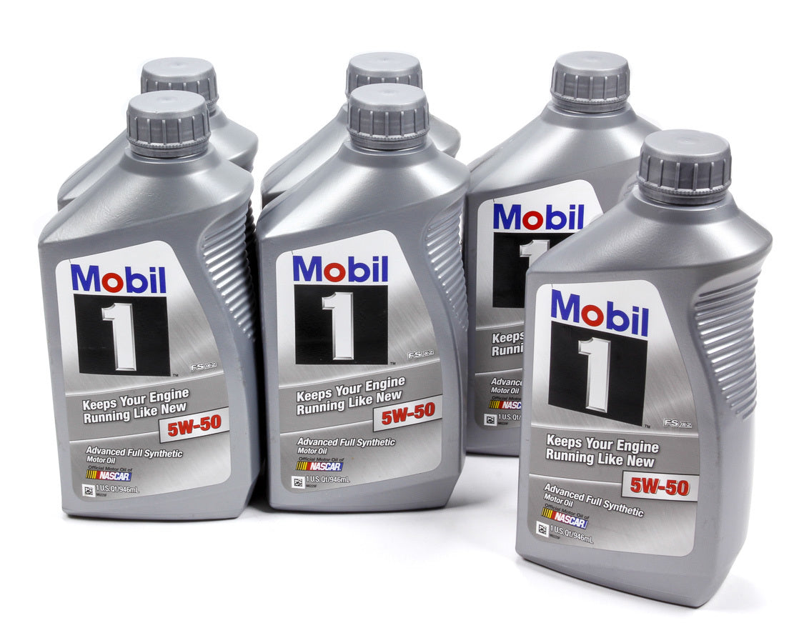 Mobil 1 122075 5w50 Synthetic Oil Case 6x1 Qt. FS X2 Mobil 1 122075