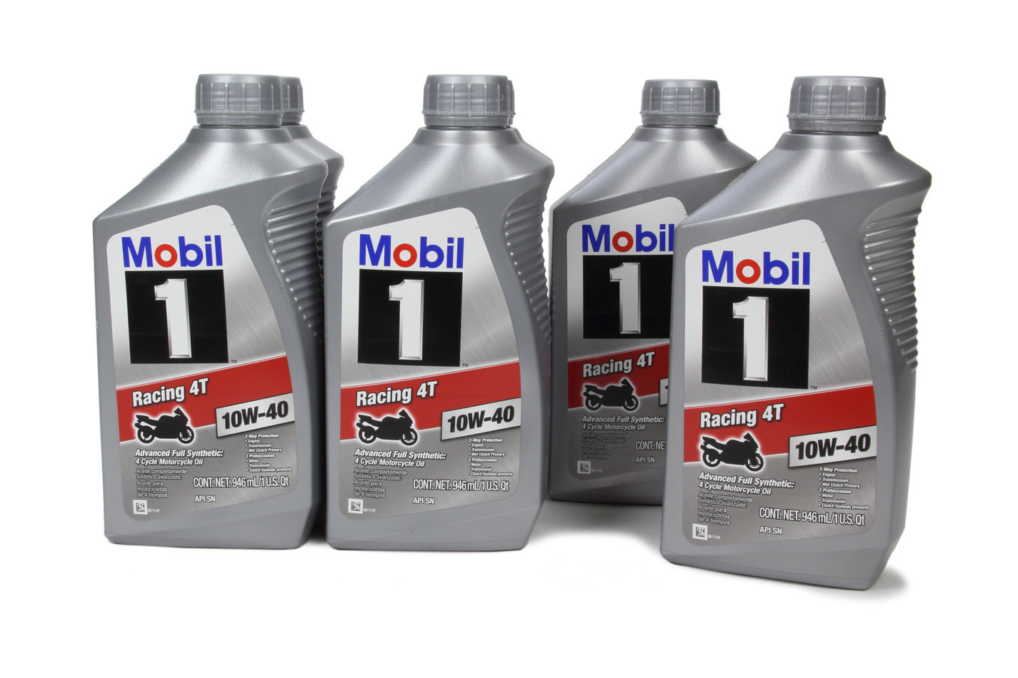 Mobil 1 124245 10w40 Motorcycle Oil Case 6x1 Quart Mobil 1 124245