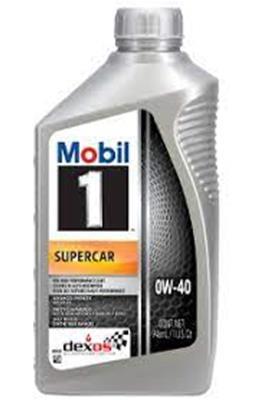 Mobil 1 MOB126870-1 0W40 Supercar Oil 1 Qt Mobil 1 MOB126870-1