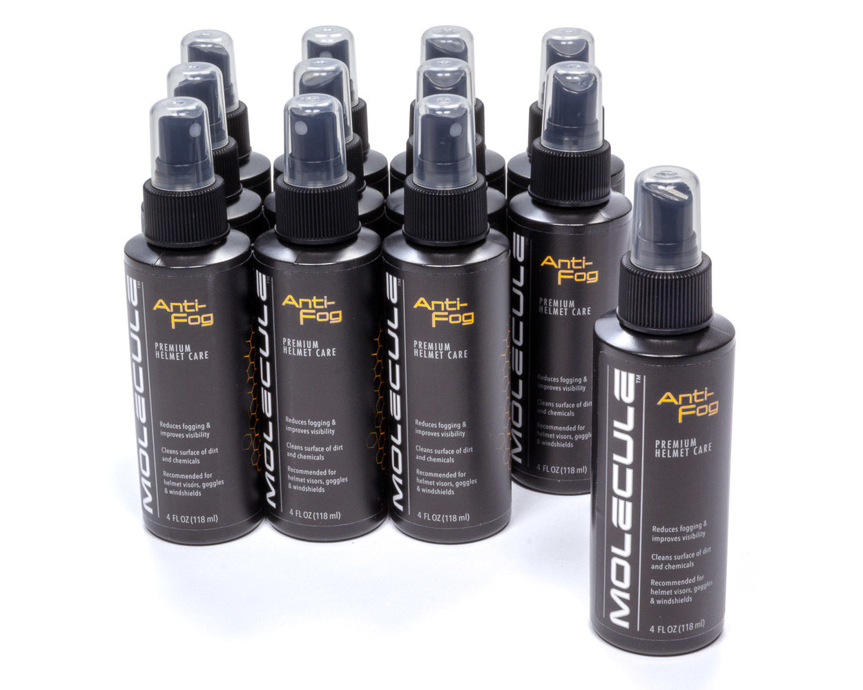 Molecule MLHAF41 Helmet Anti-Fog 4oz Spray Case of 12 Molecule MLHAF41