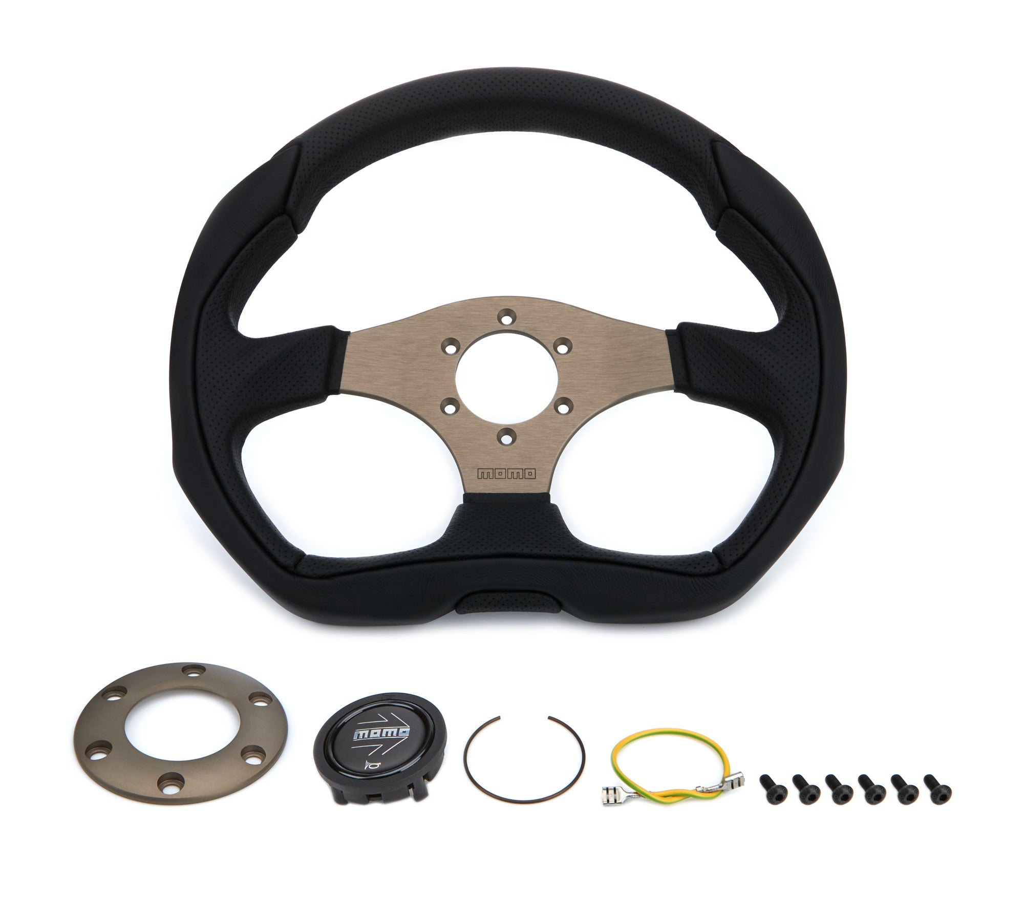 MOMO Tuning & Safety EAG35BK0S Steering Wheel - Eagle 350 Diam  40 Dish  Blk L MOMO Tuning & Safety EAG35BK0S