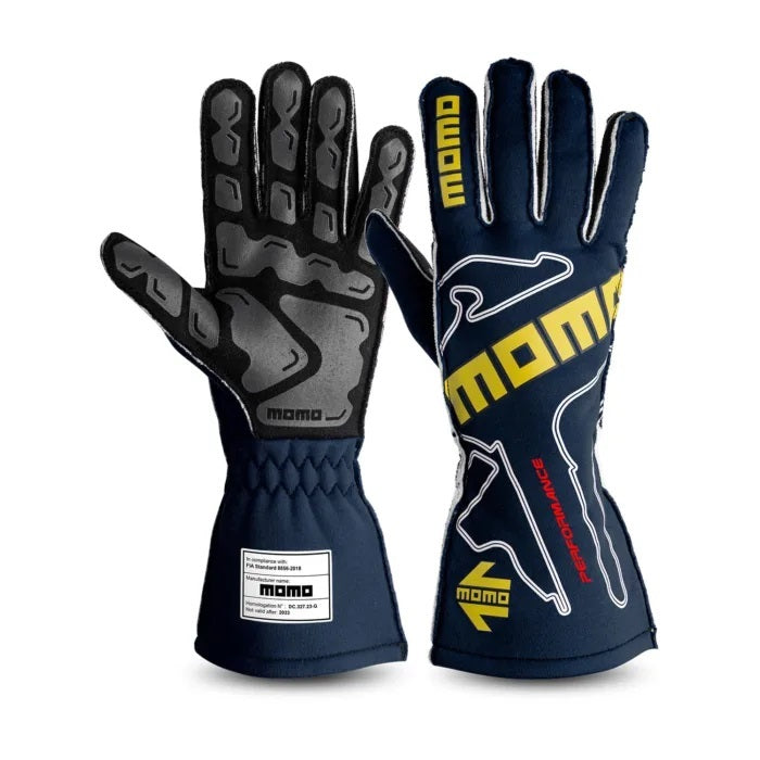 MOMO Tuning & Safety GUPERFONNV12 Gloves Peformance Navy X-Large 12 FIA MOMO Tuning & Safety GUPERFONNV12