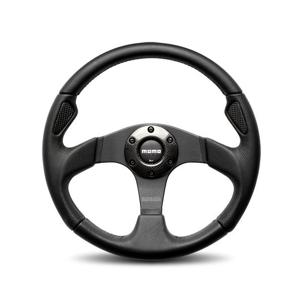 MOMO Tuning & Safety JET35BK0B Jet Steering Wheel Leath er / Airleather 350mm MOMO Tuning & Safety JET35BK0B