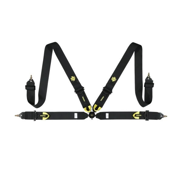 MOMO Tuning & Safety M040303BK Corsa Harness 4 Point 3x3 Black Clip in  Cam MOMO Tuning & Safety M040303BK