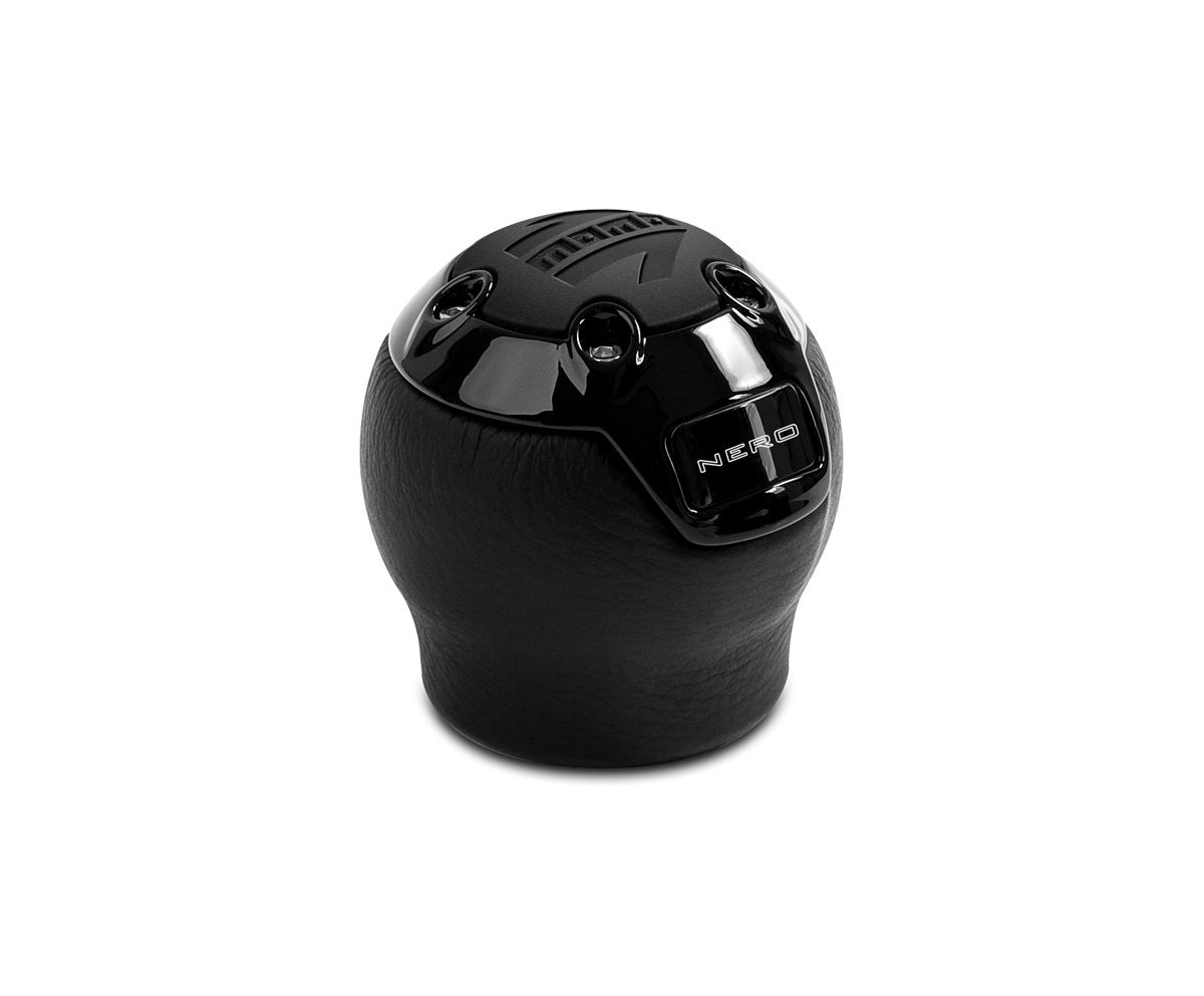 MOMO Tuning & Safety NERBK1-R Nero Shift Knob Leather Reverse Lift MOMO Tuning & Safety NERBK1-R