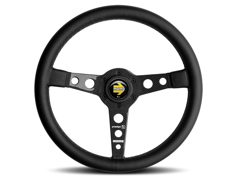 MOMO Tuning & Safety PRO35BK1C Prototipo Steering Wheel Leather Carbon Fiber MOMO Tuning & Safety PRO35BK1C