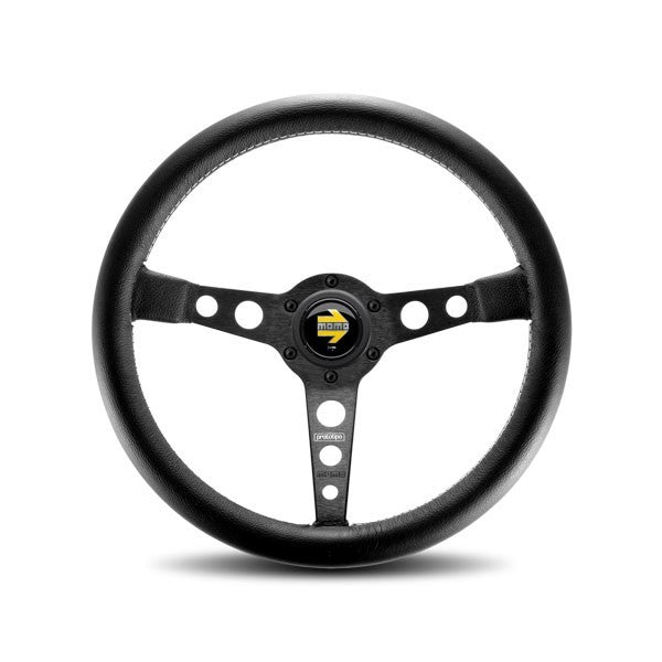 MOMO Tuning & Safety PRO35BK2B Prototipo Steering Wheel Black Leather MOMO Tuning & Safety PRO35BK2B
