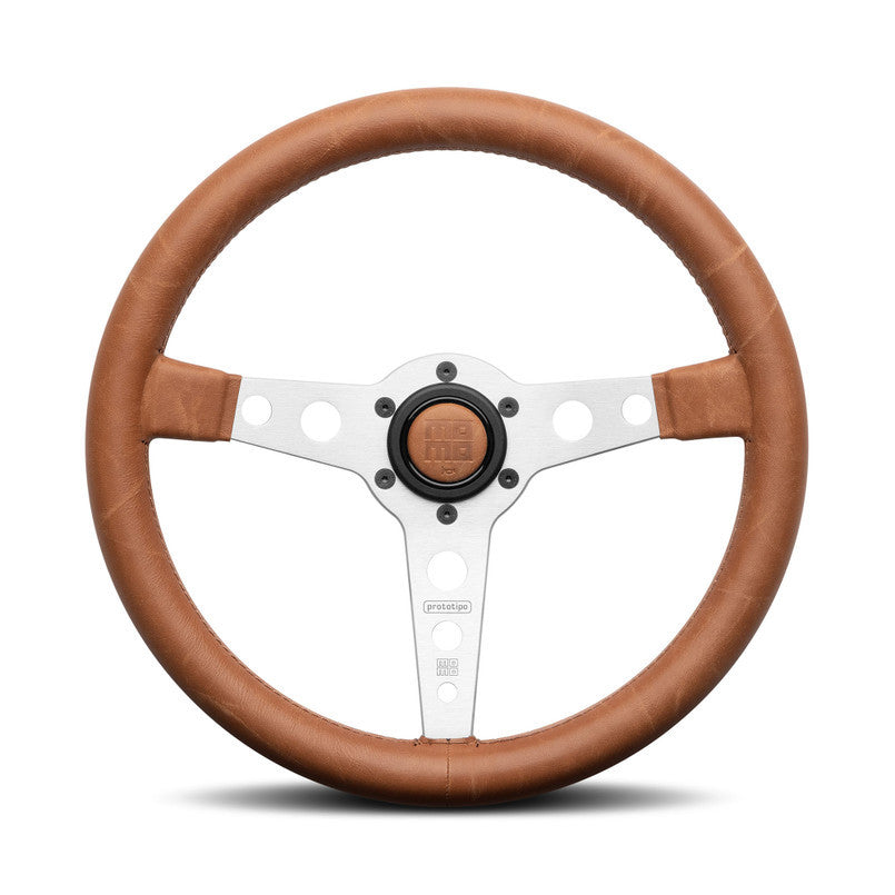 MOMO Tuning & Safety VPROHERTOB35R Steering Wheel Prototipo 350mm Brown MOMO Tuning & Safety VPROHERTOB35R