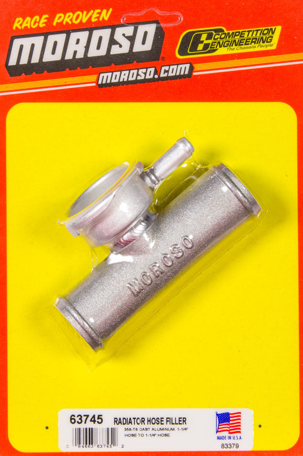 Moroso 63745 Radiator Hose Filler 1.25in Hose To 1.25in Ho Moroso 63745