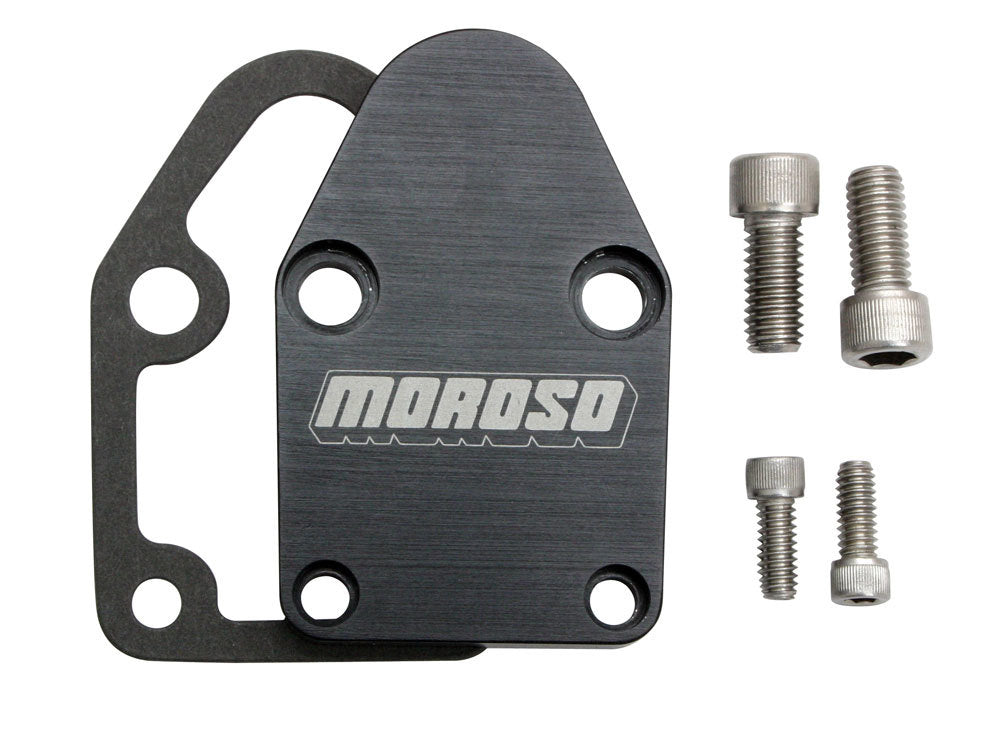 Moroso 65395 Fuel Pump Plate - Billet SBC Moroso 65395