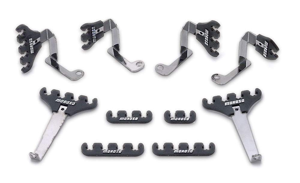 Moroso 72133 SBF Spark Plug Wire Loom Kit - Black Moroso 72133