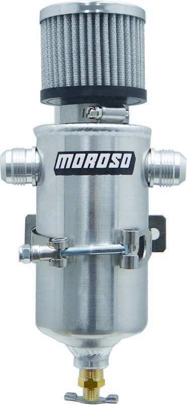 Moroso 85469 Breather Tank- Dry Sump w/Two 12an Male Moroso 85469