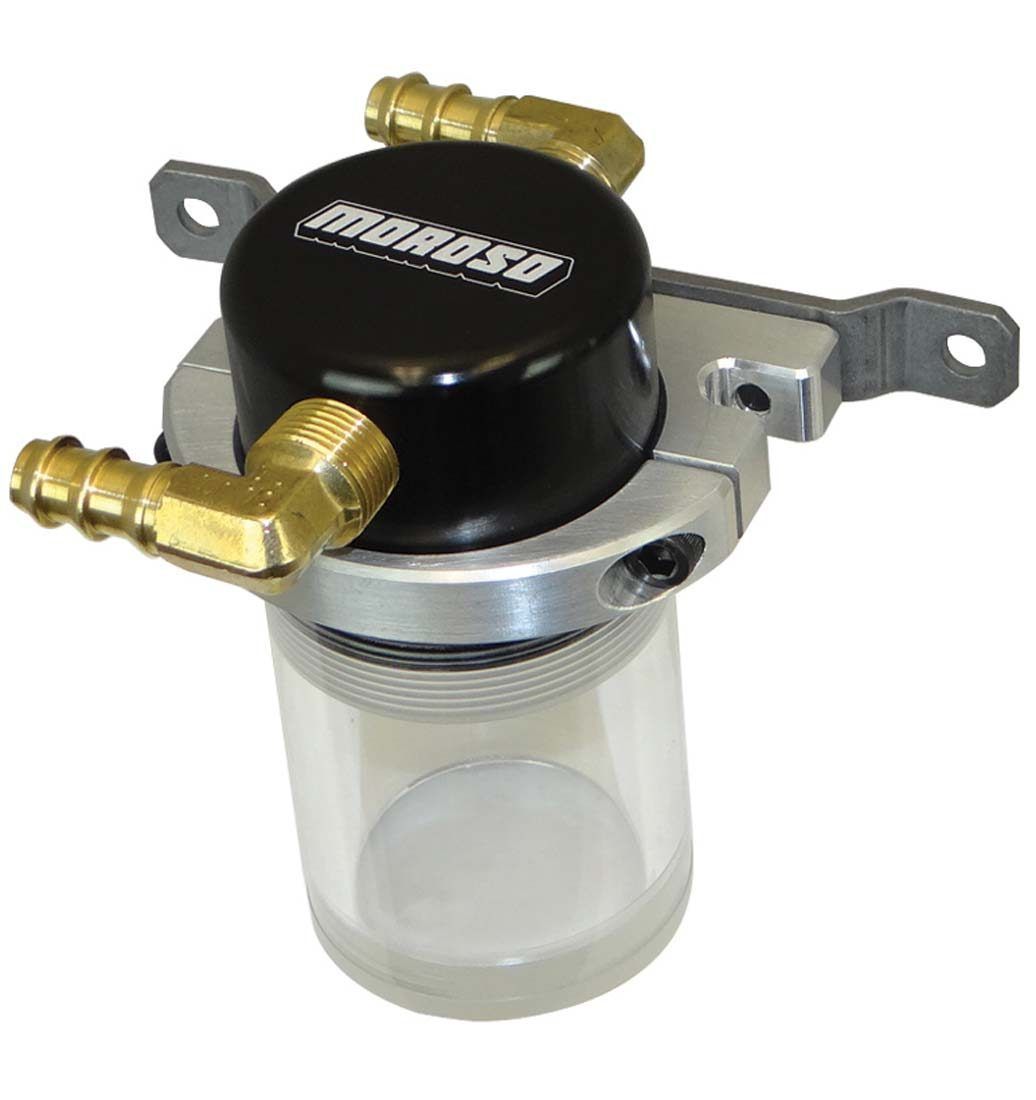 Moroso 85683 Air/Oil Separator Univ. Small Body Black Moroso 85683