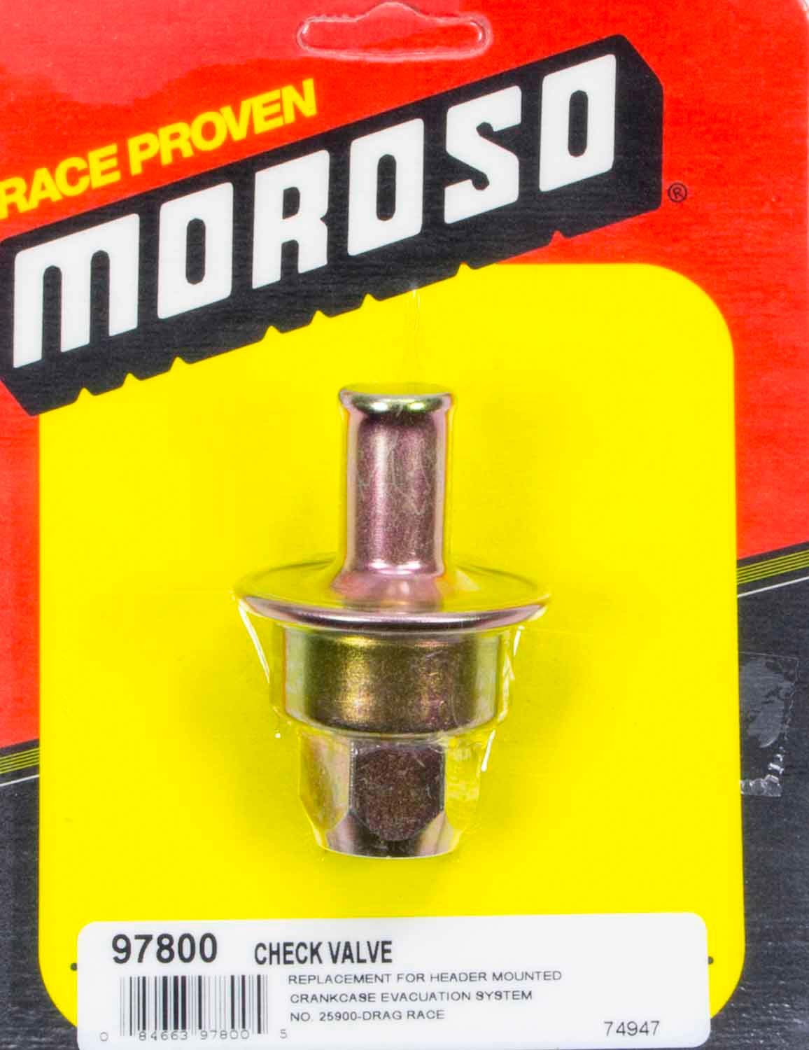 Moroso 97800 Check Valve Hdr Collecto Moroso 97800