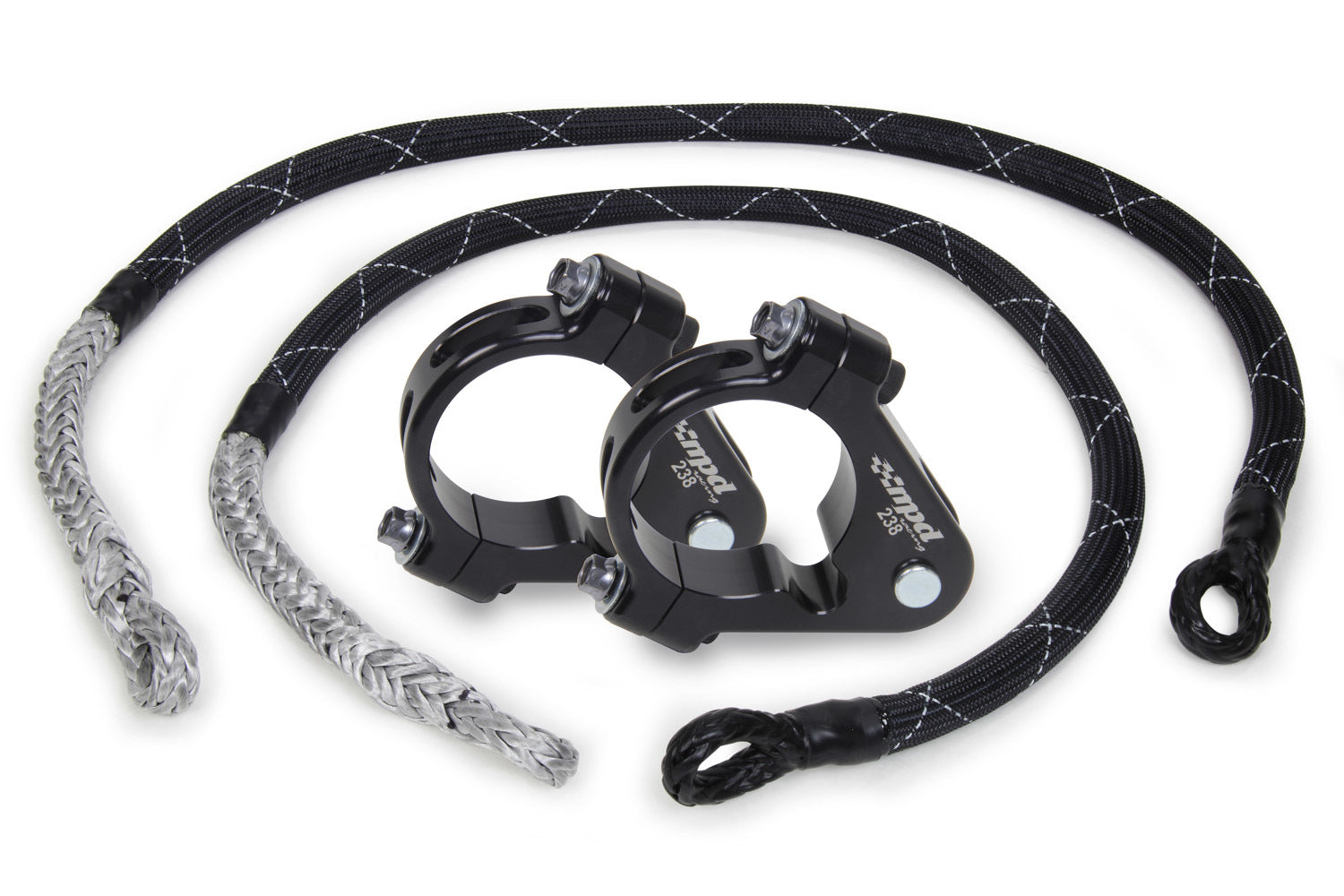 MPD Racing MPD10501 Axle Tether Pair With 2.38in Clamps MPD Racing MPD10501