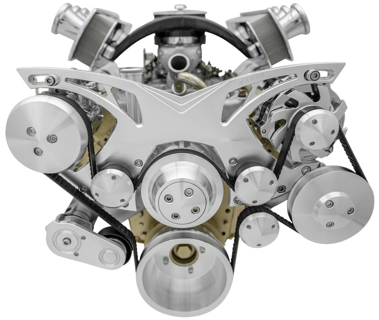 March Performance 16030 Olds 350-455 Alt/AC/PS Style Track Pulley Kit March Performance 16030