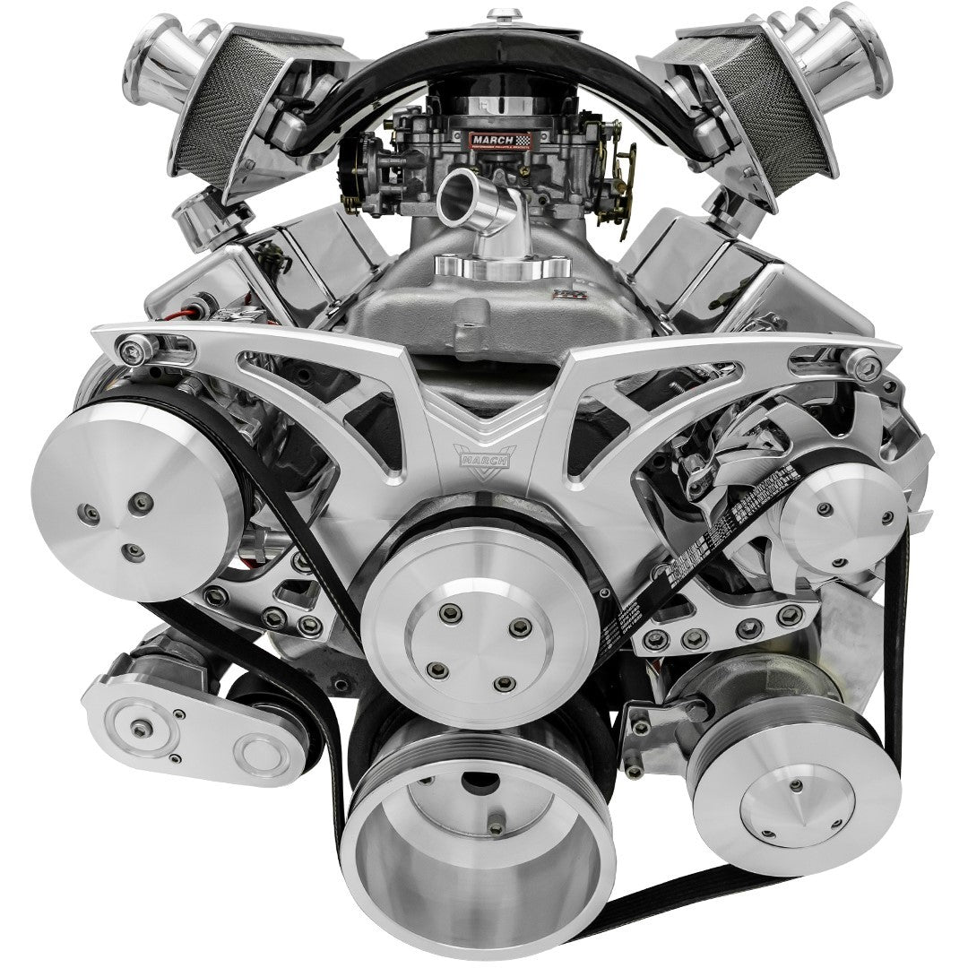 March Performance 21255 BBC Style Track Pulley System SWP March Performance 21255