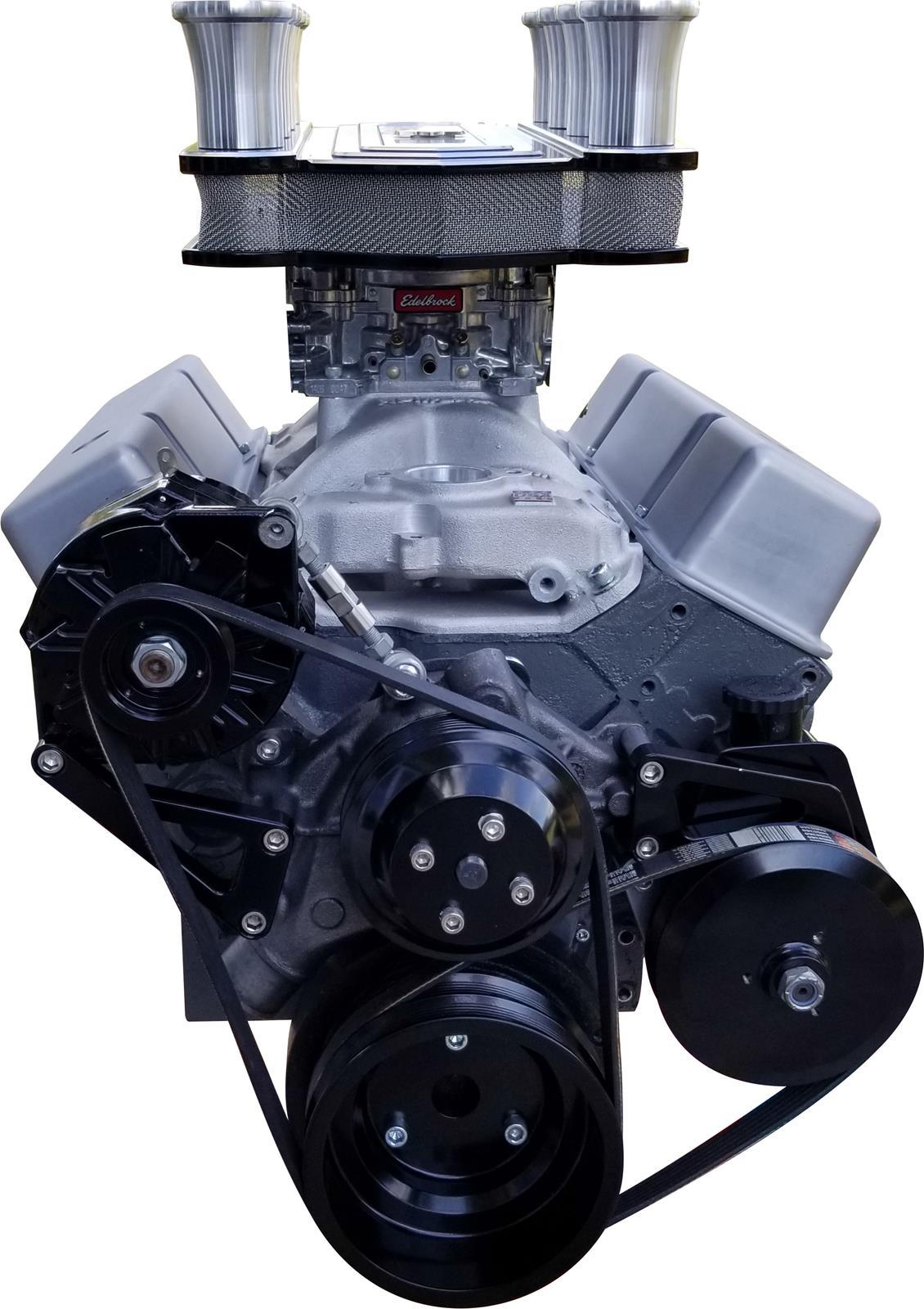 March Performance 21695-08 SBC Sport Track Pulley System LWP Black March Performance 21695-08