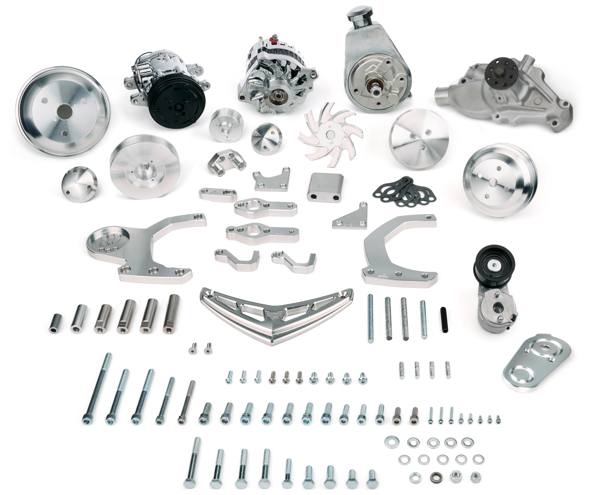 March Performance 25455 Ultra Drive 2 Pulley Kit Small Block Chevy March Performance 25455